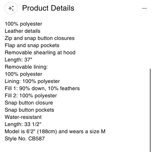 Coach 3-1 Shearling Parka 
Heavy jacket great for the winter . 
Quality Jacket - Picture 9 of 9